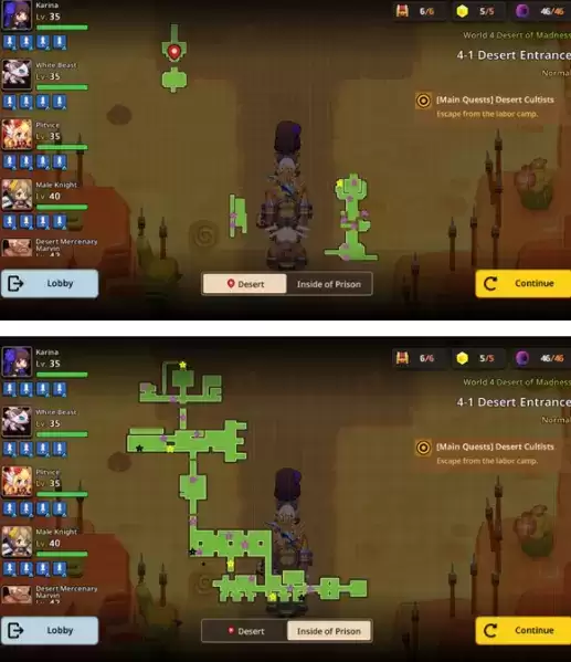 坎公骑冠剑世界4全收集地图三星攻略分享