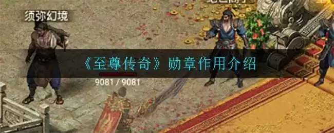 《至尊传奇》勋章作用介绍