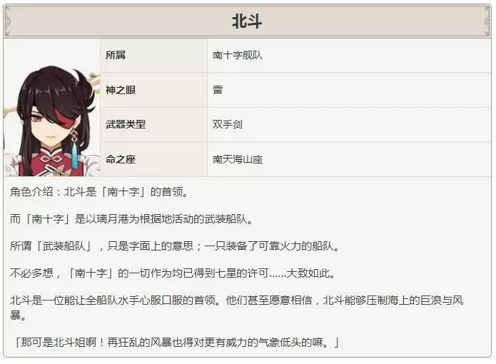 原神北斗圣遗物选什么