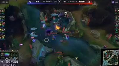 虎牙独播LCK：GEN状态神勇力克T1，老将BDD封神发挥！
