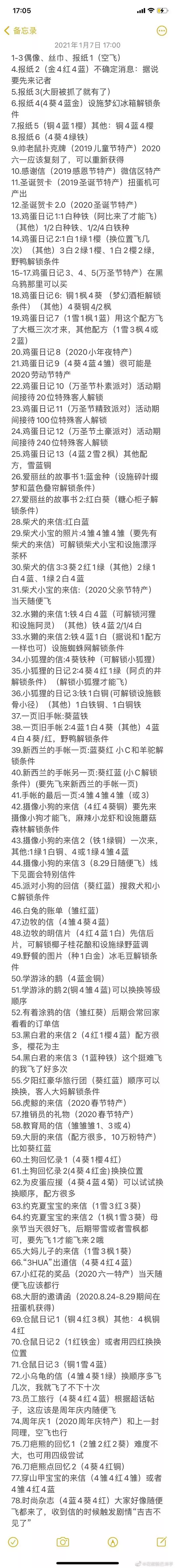 动物餐厅最全信件攻略2021