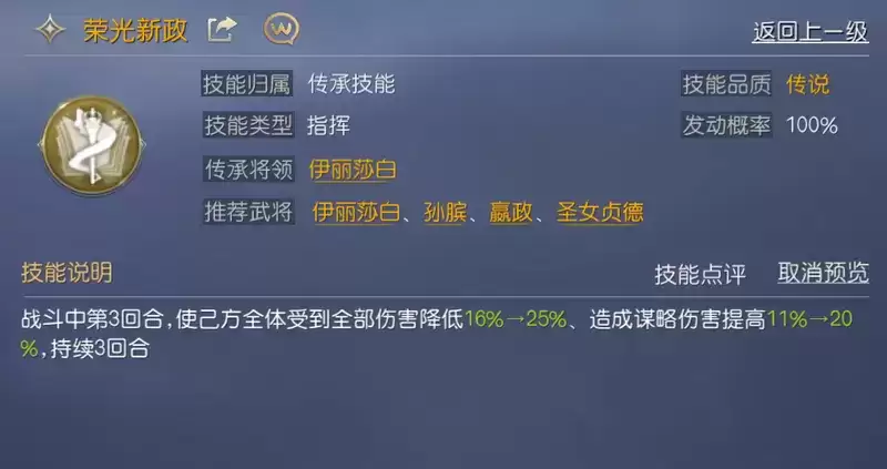 《征服与霸业》伊莎贝妮娅将领解析