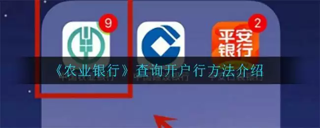《农业银行》查询开户行方法介绍