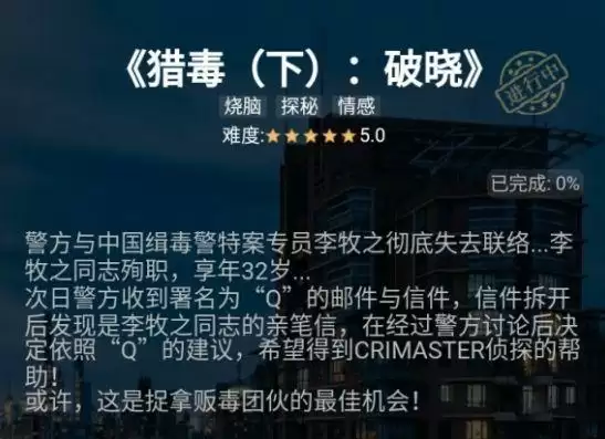 犯罪大师猎毒破晓答案是什么?猎毒下破晓答案解析图片2