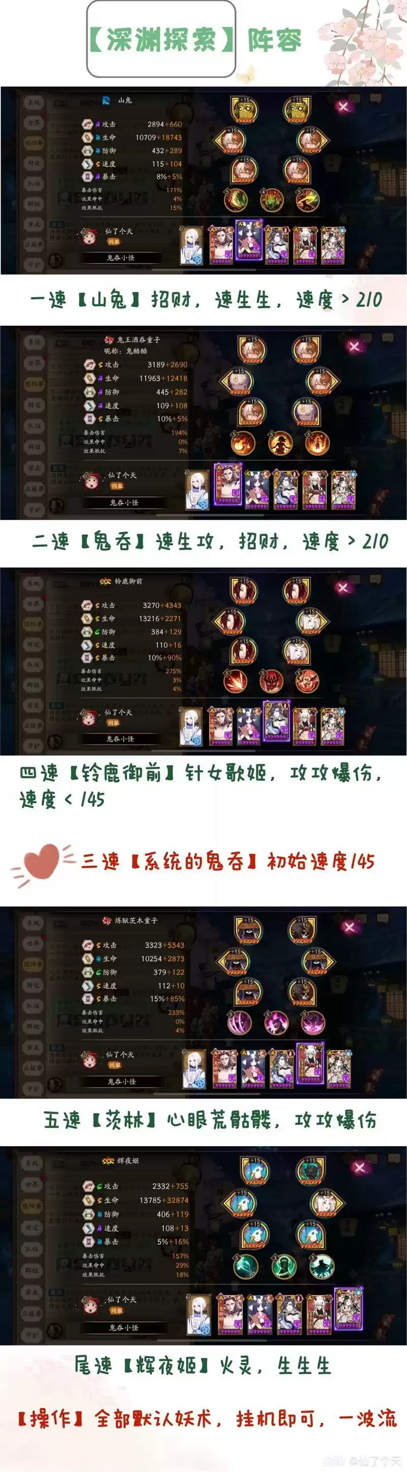 阴阳师深渊探索速刷平民阵容推荐