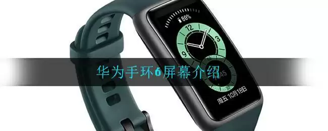 华为手环6屏幕介绍