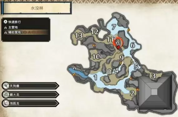 怪物猎人崛起全营地位置和部分隐藏路线分享