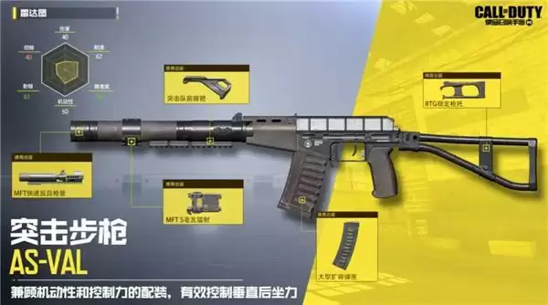 使命召唤手游AS VAL最佳配件搭配方案分享