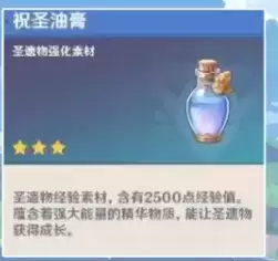 原神祝圣油膏作用及获取方法介绍