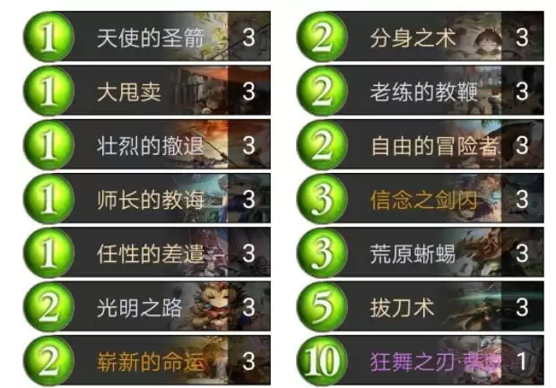 影之诗卡组代码2021