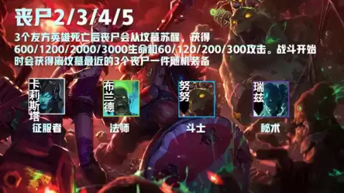 云顶之弈s5赛季丧尸羁绊的属性介绍 丧尸羁绊转职合成方法 云顶之弈s5赛季丧尸羁绊的属性介绍 丧尸羁绊转职合成方法