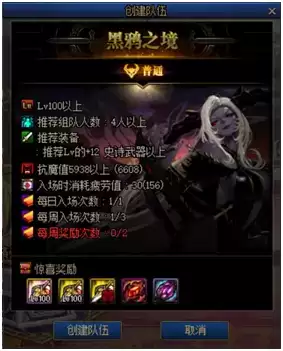 黑鸦之境讨伐模式有几个难度