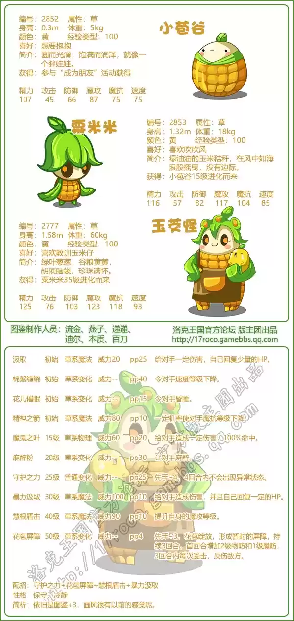 《洛克王国》玉茭怪宠物技能图鉴