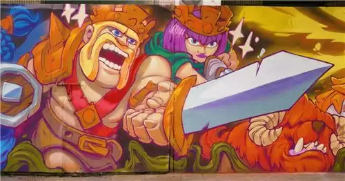 部落冲突|涂鸦艺术、福利大曝光-英雄配战宠,冲!