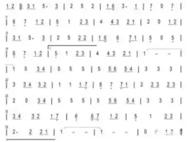 摩尔庄园手游钢琴琴谱分享