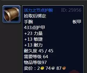 魔兽怀旧服活力之节点护腕属性效果
