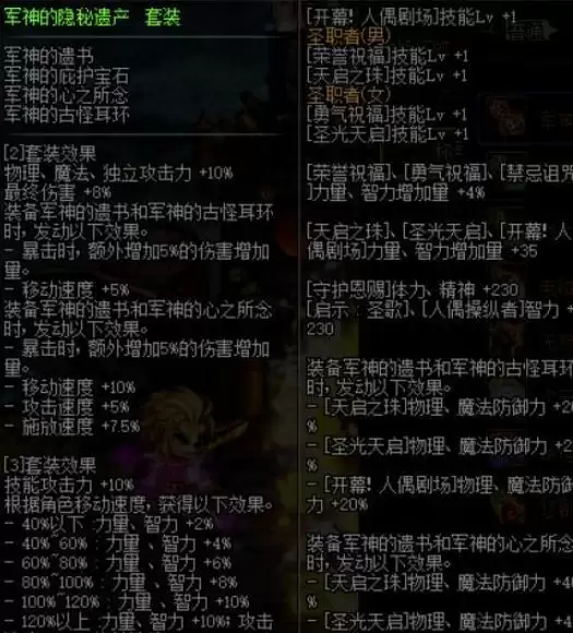 dnf奶爸100级装备选择