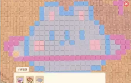 摩尔庄园手游小镇像素画怎么画1