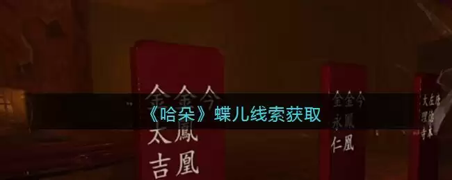 《孙美琪疑案：哈朵》五级线索——蝶儿