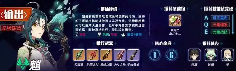 原神1.6主c排行榜 1.6版本主c角色强度排名推荐图片3