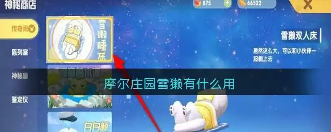 摩尔庄园雪獭有什么用