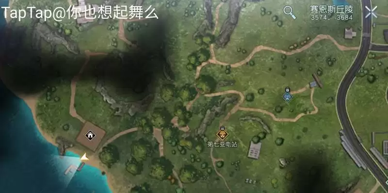 《黎明觉醒》对岸藏宝图埋藏地点一览