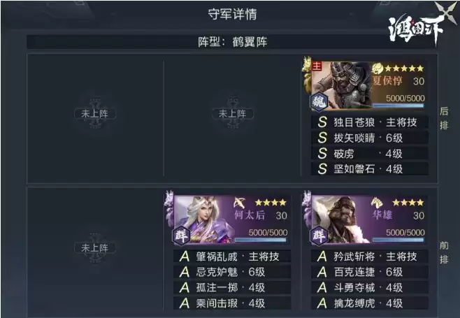 《鸿图之下》六级地守军详解