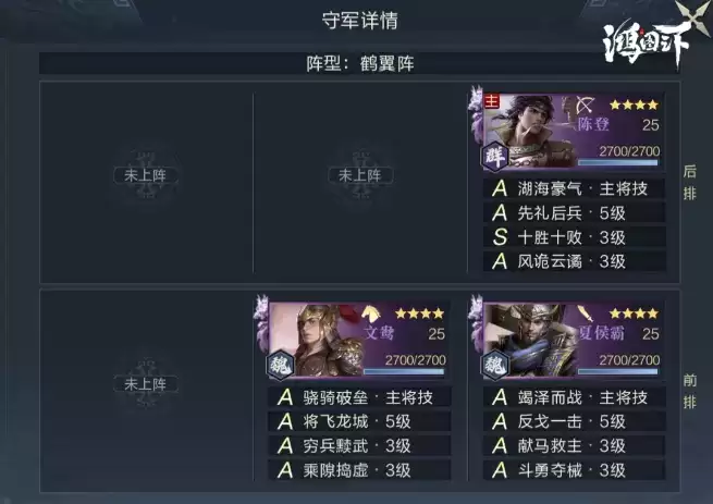 《鸿图之下》五级地守军详解