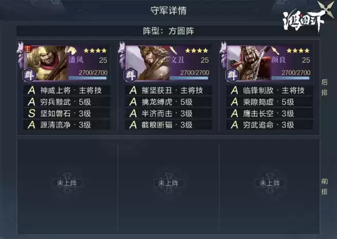 《鸿图之下》五级地守军详解