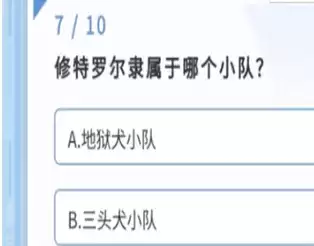 战双帕弥什修特罗尔隶属于哪个小队