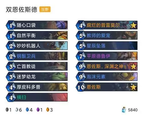 《炉石传说》对决模式12胜卡组推荐