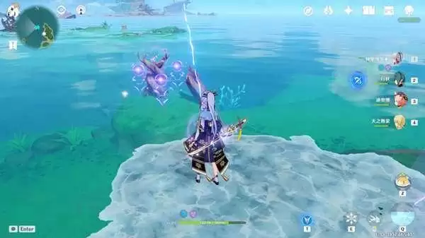 《原神》踏鞴砂北边岛屿的雷指针机关解谜攻略