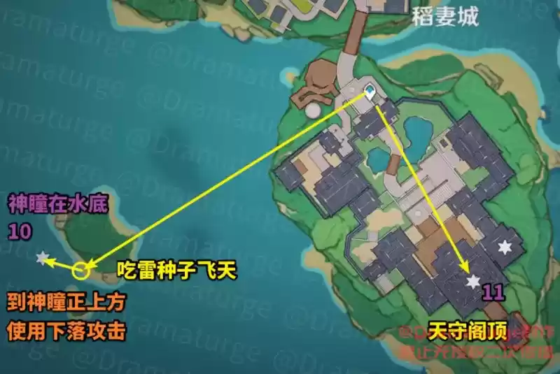 《原神》稻妻鸣神岛神瞳收集路线
