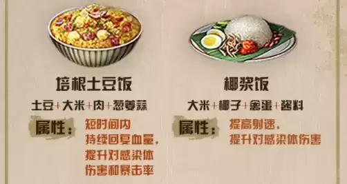 《明日之后》辐射高校第8季战斗食物推荐