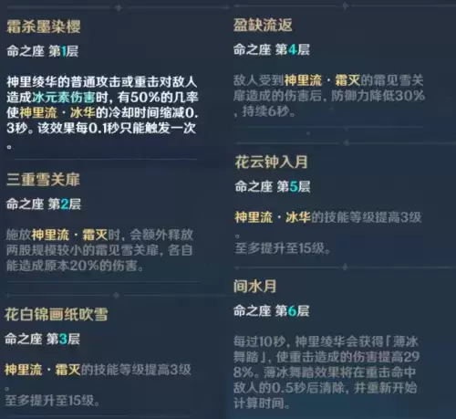 原神神里绫华养成攻略