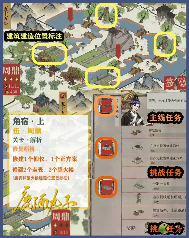 江南百景图鸡鸣山角宿上详细玩法攻略