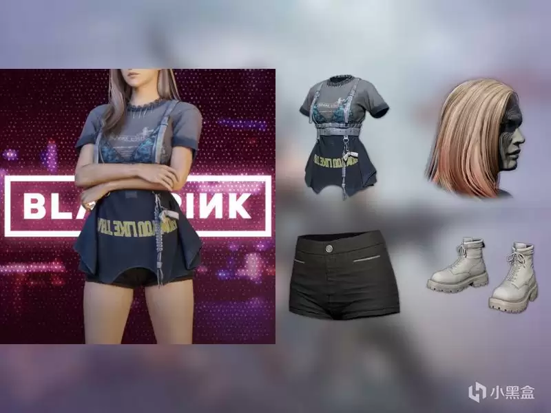 《绝地求生》女团BLACKPINK联名皮肤展示