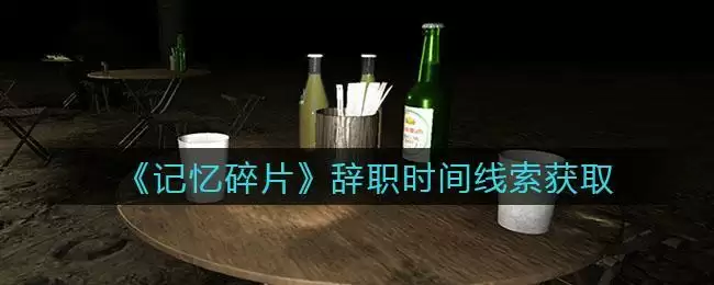 《孙美琪疑案:记忆碎片》四级线索——辞职时间