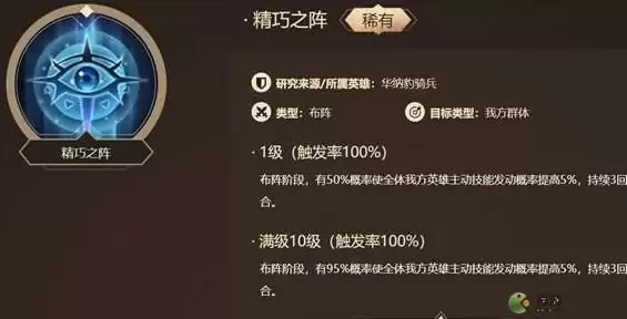 洪荒文明精巧之阵技能性价比分析