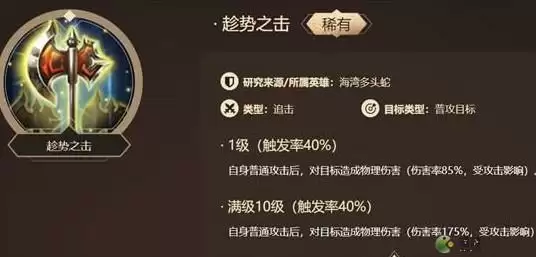 洪荒文明趁势之击技能性价比分析