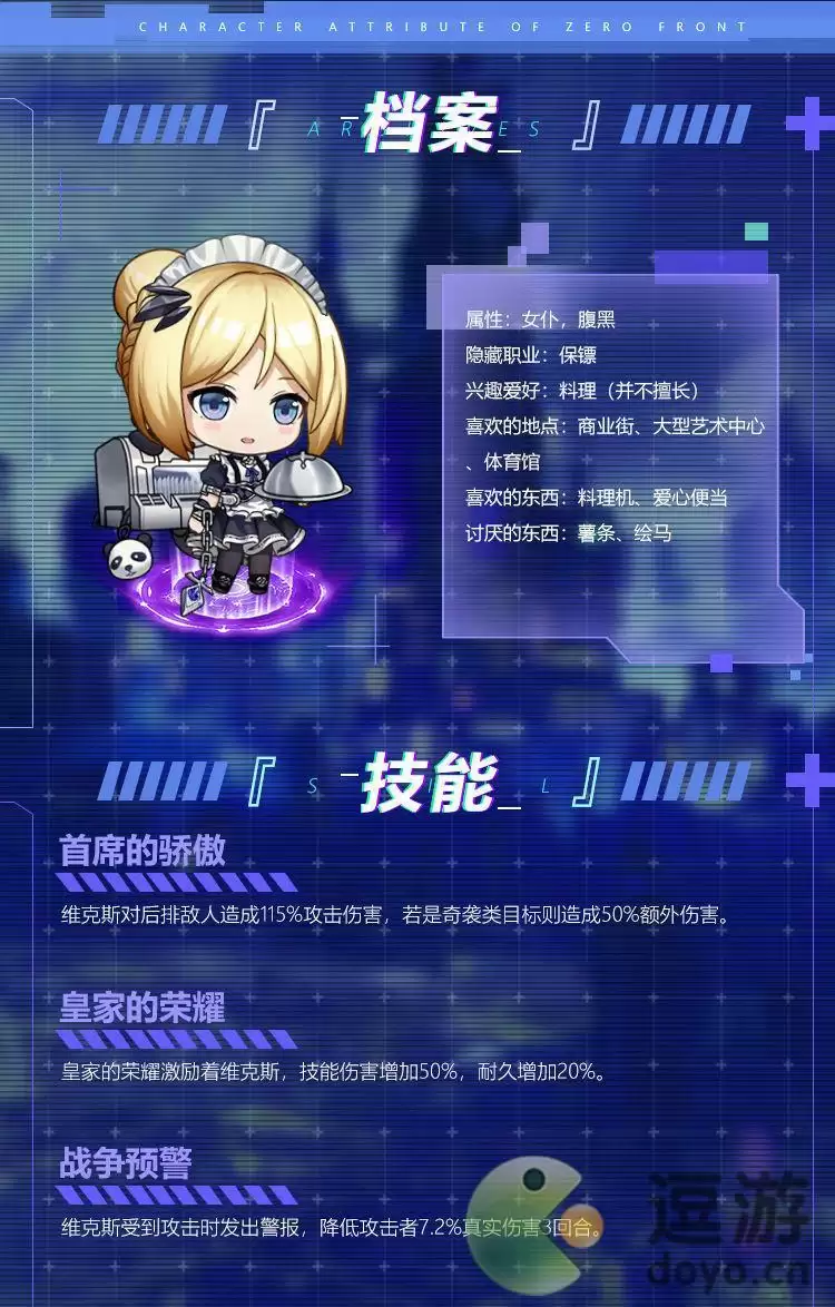 零之战线维克斯技能机制介绍