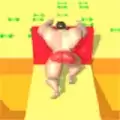 肌肉男推墙