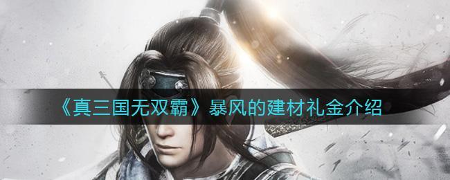 真三国无双霸暴风的建材礼金怎么样