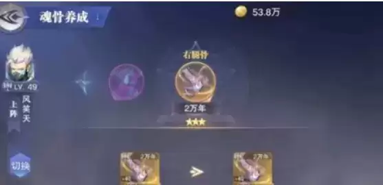 《斗罗大陆魂师对决》专属魂骨如何进行升星