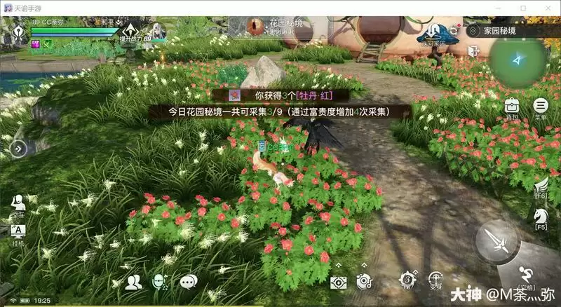 天谕手游花园秘境白嫖攻略