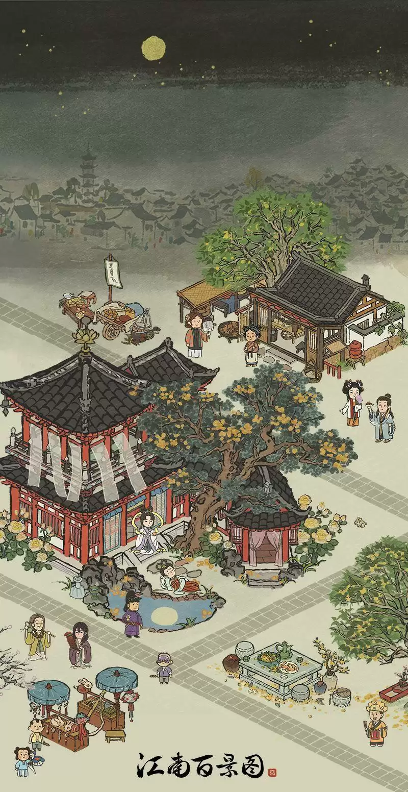 江南百景图中秋建筑一览