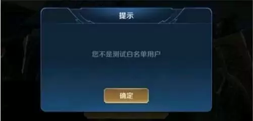 《王者荣耀》体验服不是白名单用户是什么意思