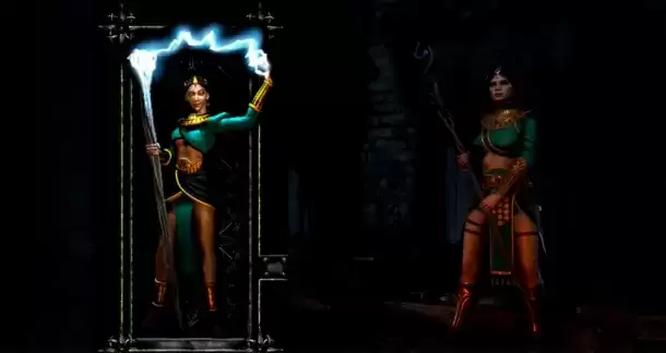 《暗黑破坏神2重制版》新版和原版画面模型对比