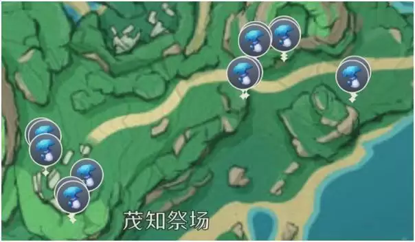 《原神》幽灯蕈全位置分布图