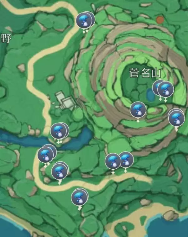 《原神》幽灯蕈全位置分布图